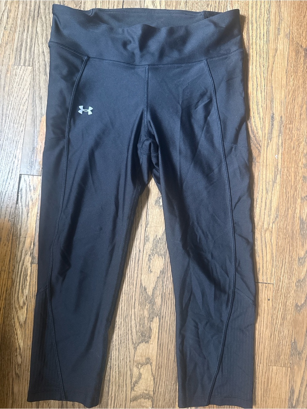 Under Armour Black Capri Leggings with Logo